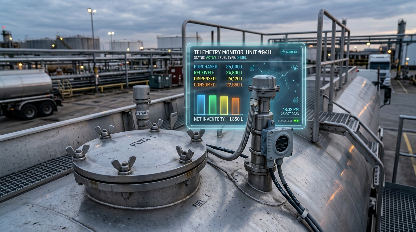 Measurement - Digital fuel flow meter and reconciliation data