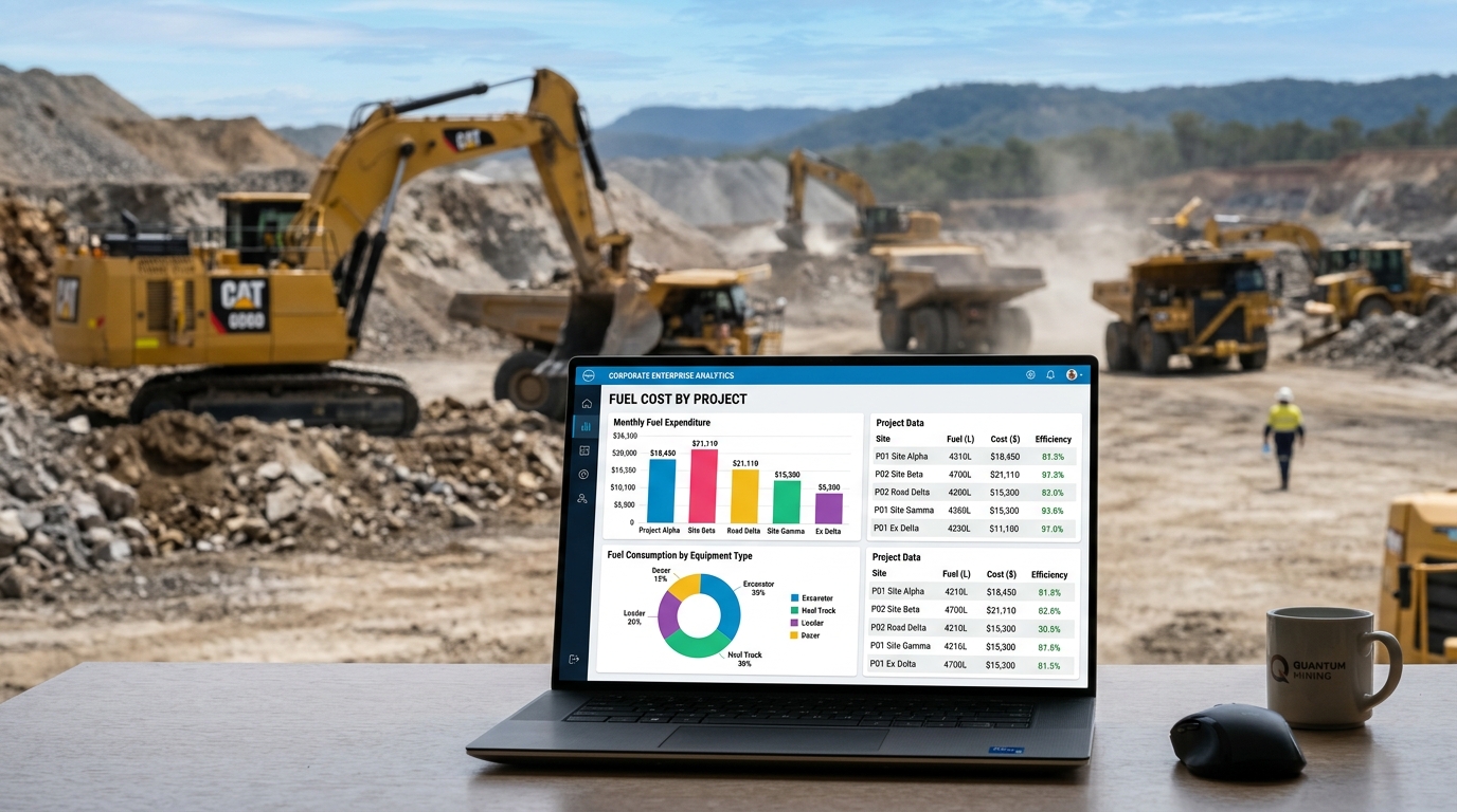 Cost & Accountability - Enterprise fuel cost by project analytics dashboard